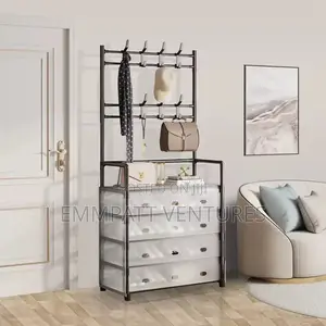 Metallic Shoe Rack With Dust Proof Cover