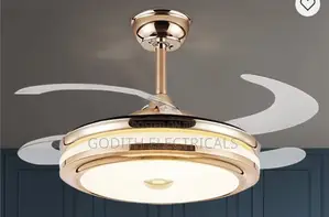 Nordic Gold Ceiling Fan With 3 Colors