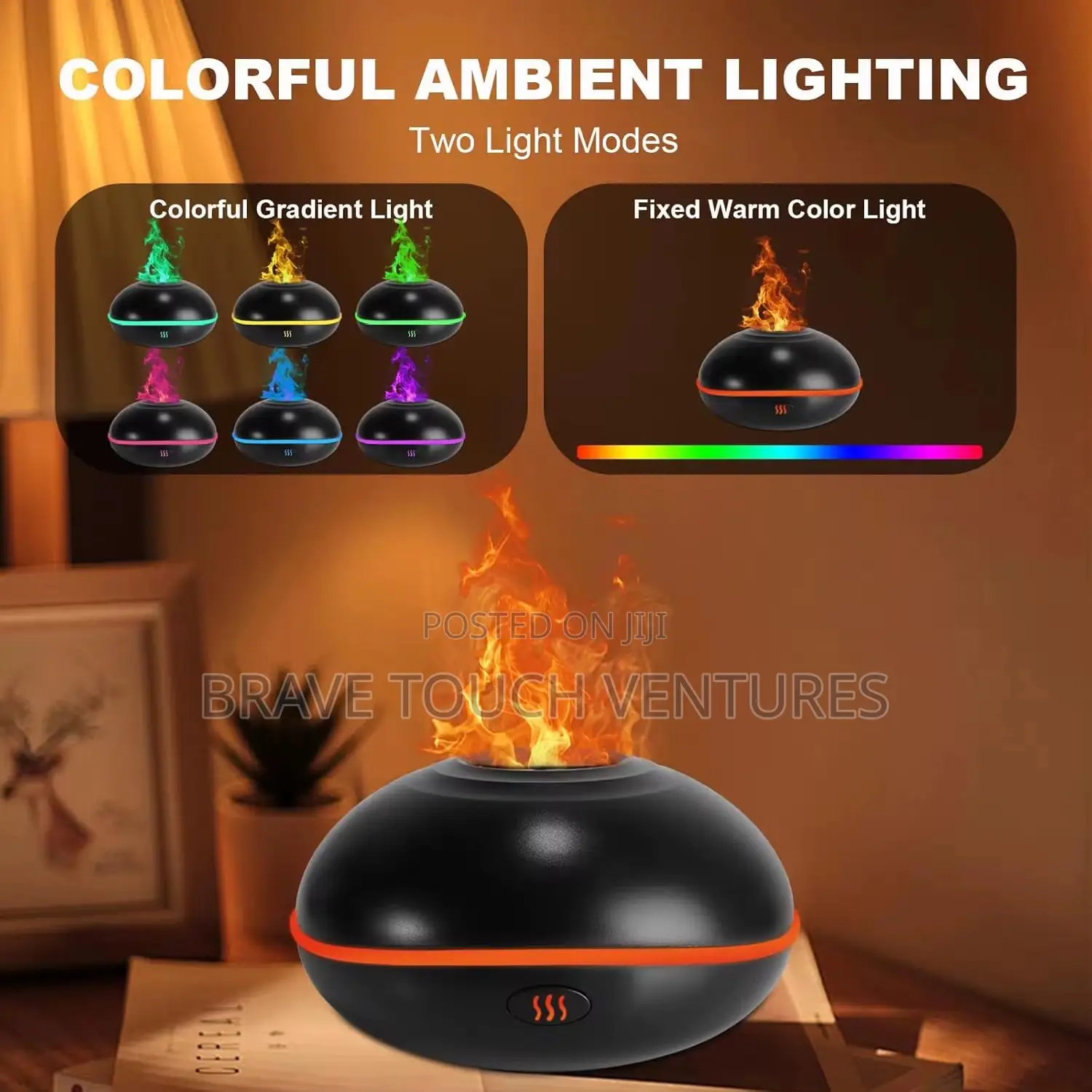 Colourful Flame Aromatherapy Diffuser