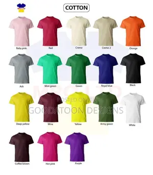Plain Quality Cotton Jersey Round Neck T-shirts
