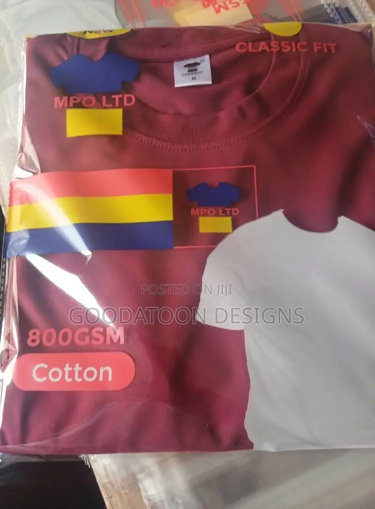 Plain Quality Cotton Jersey Round Neck T-shirts