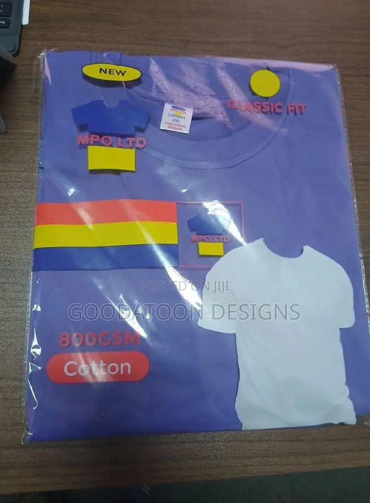 Plain Quality Cotton Jersey Round Neck T-shirts