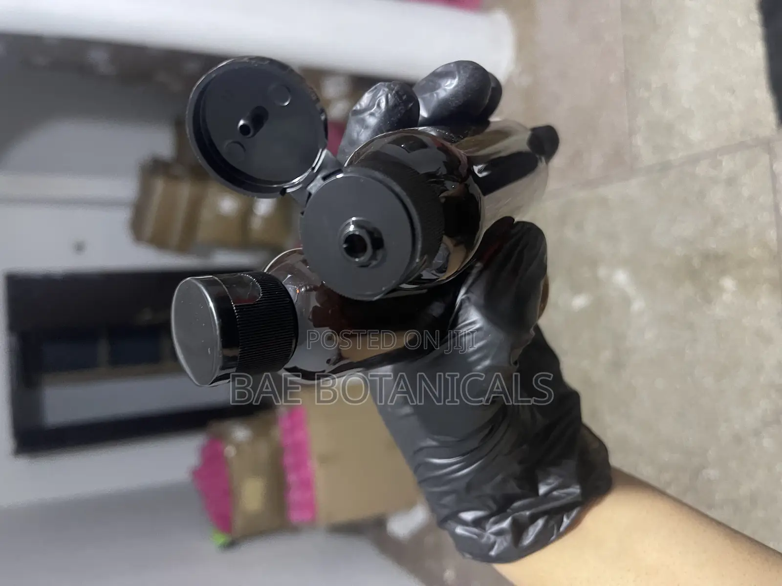 100ml Black Bottle With Flip Cap