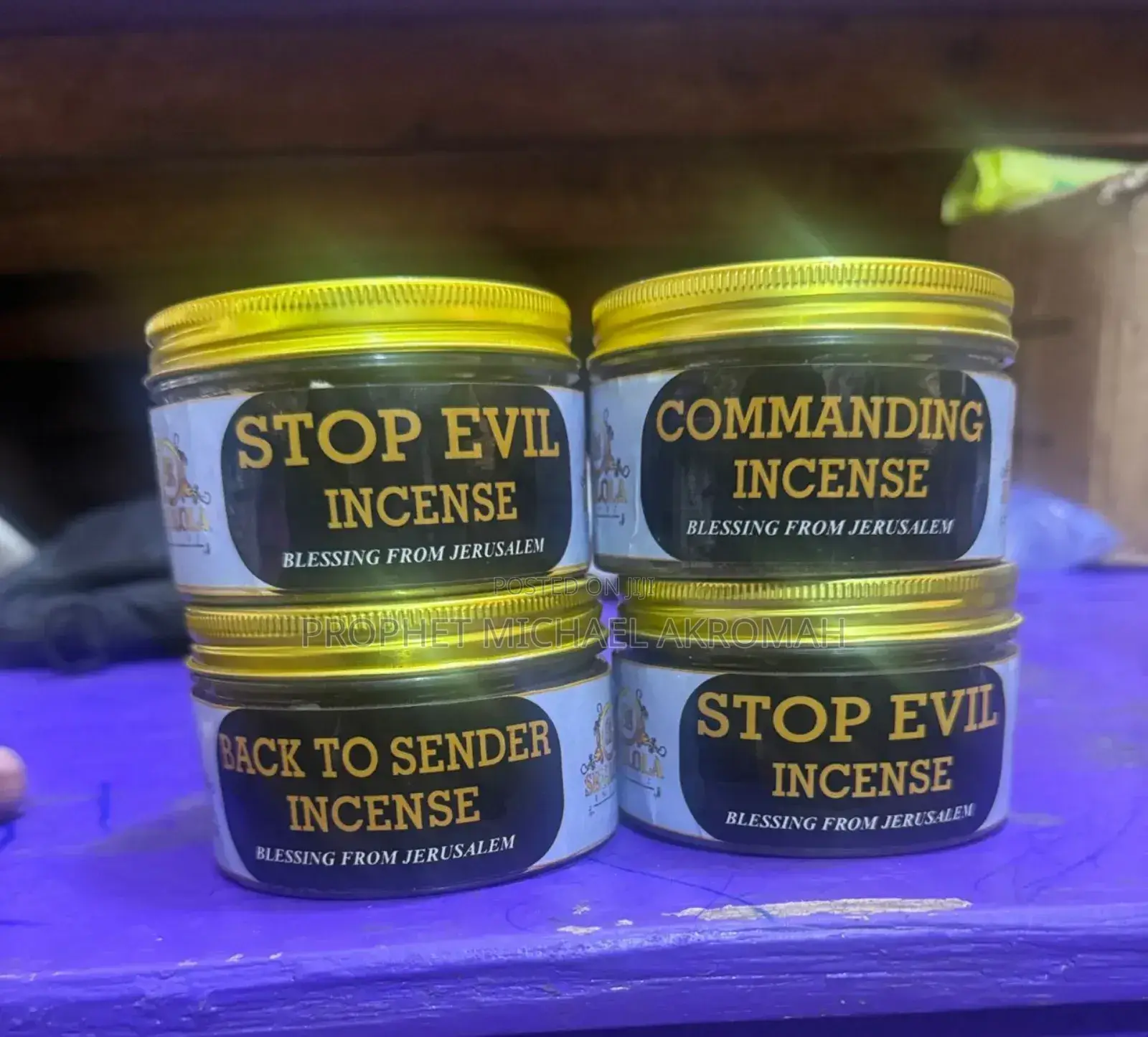 Stop Evil, Back to Sender and Commanding Incense