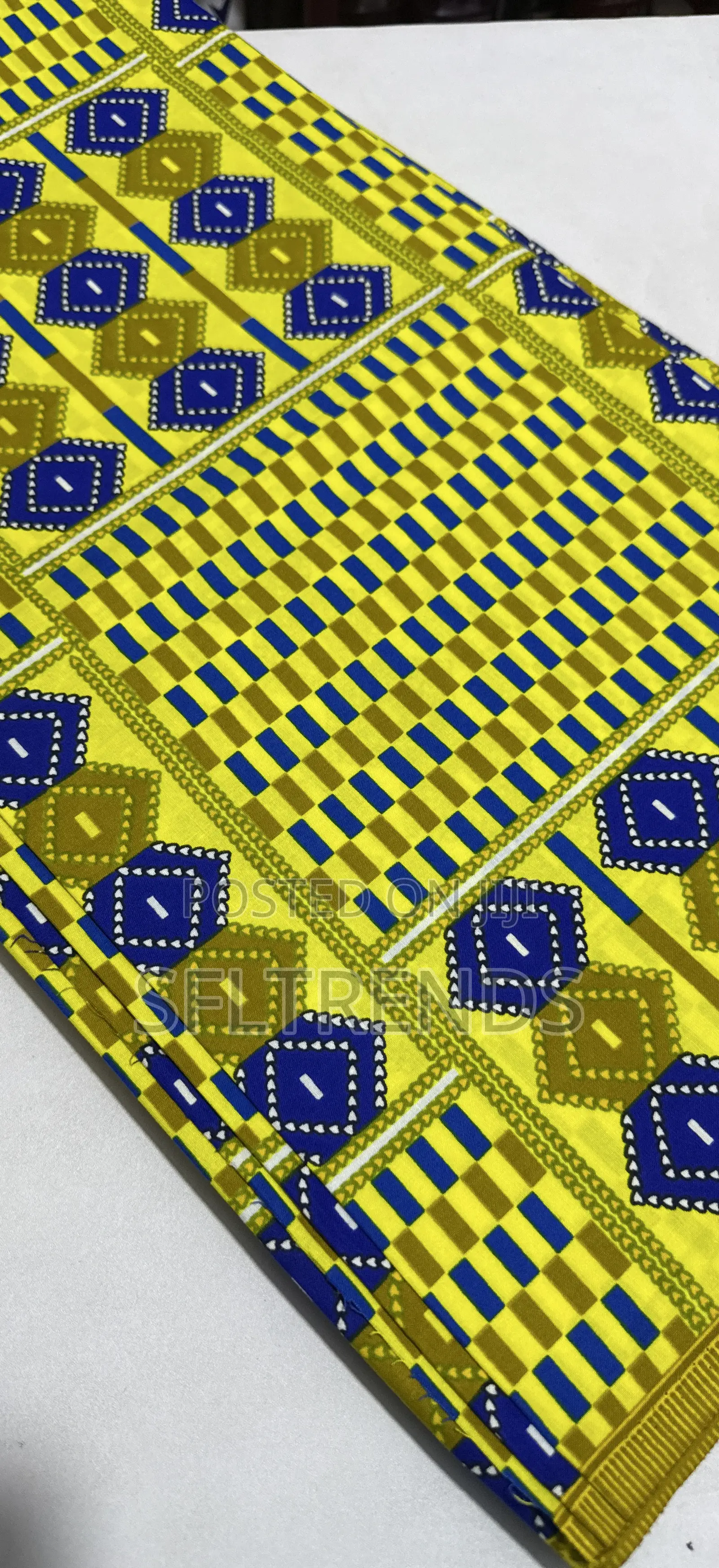 Kente-Inspired Ankara Wax Print Fabric – Sold Per Yard