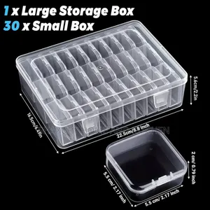 Transparent Jewelry Organizer Storage Box