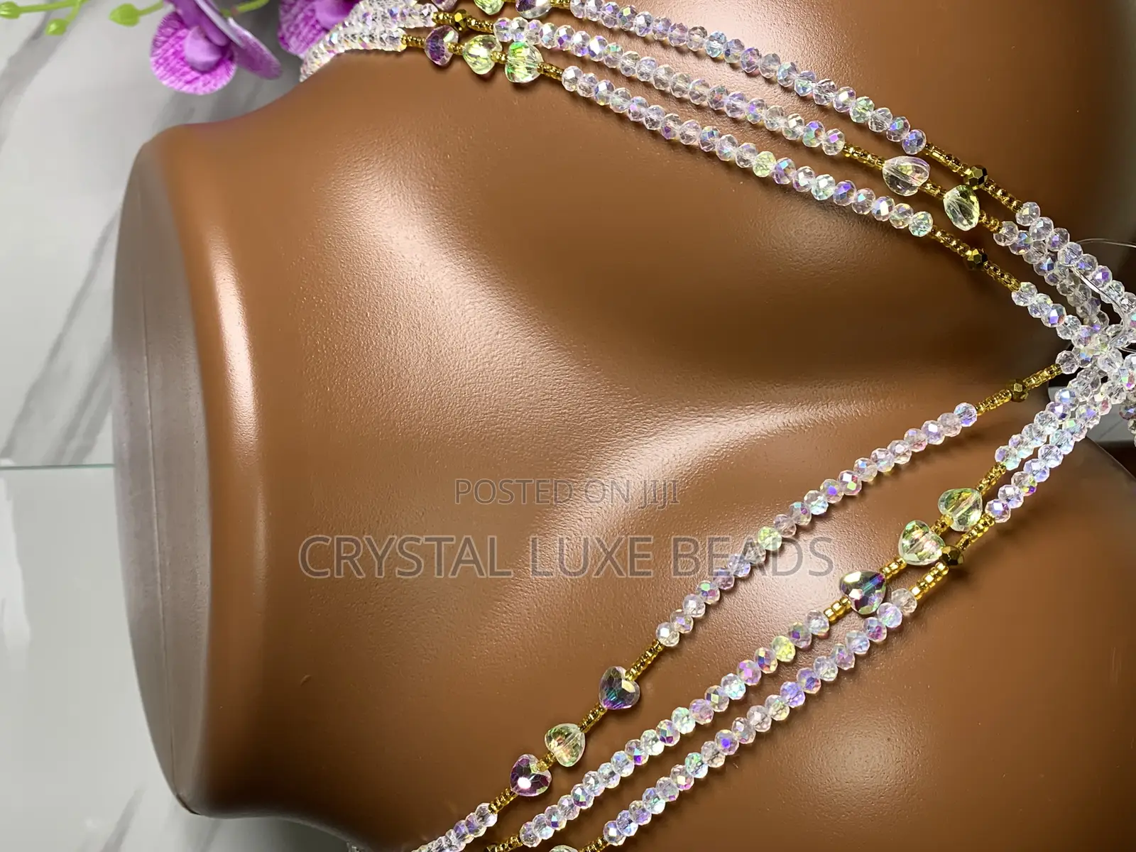 Medofopa Waist Beads All Crystal