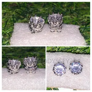 Men/Women Diamond Stud Earrings Piercings
