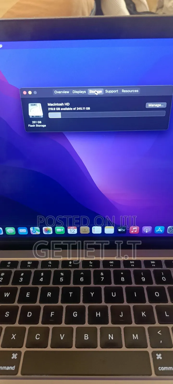 Laptop Apple MacBook Air 2020 M1 8GB Intel Core I5 SSD 256GB