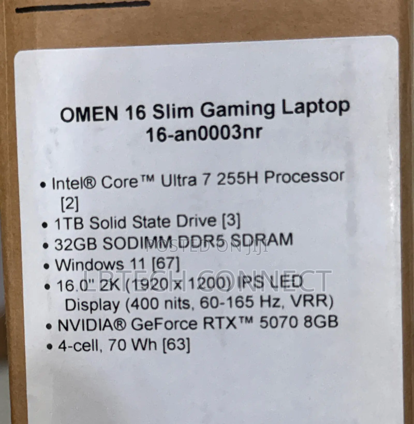 New Laptop HP Omen 16 32GB Intel Core Ultra 7 SSD 1T