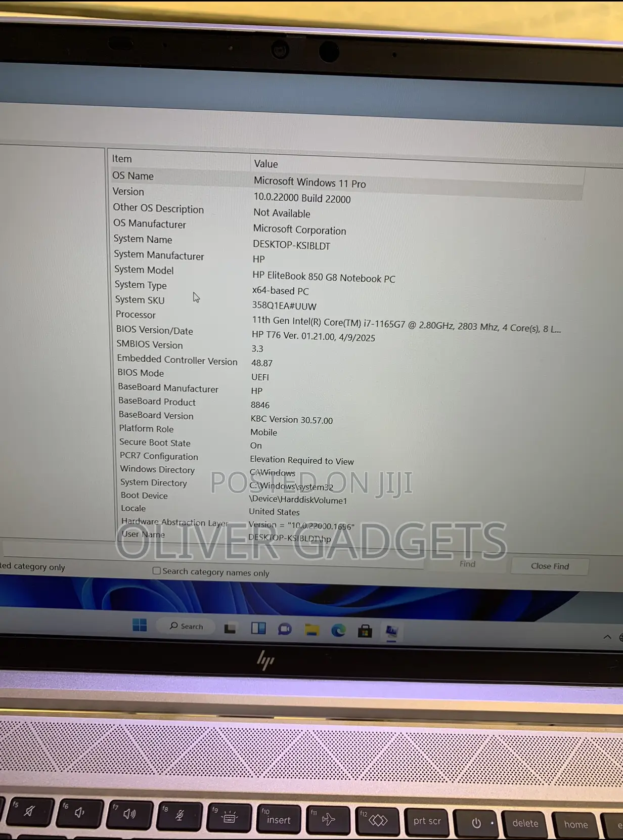 Laptop HP EliteBook 850 G8 16GB Intel Core I7 SSD 512GB
