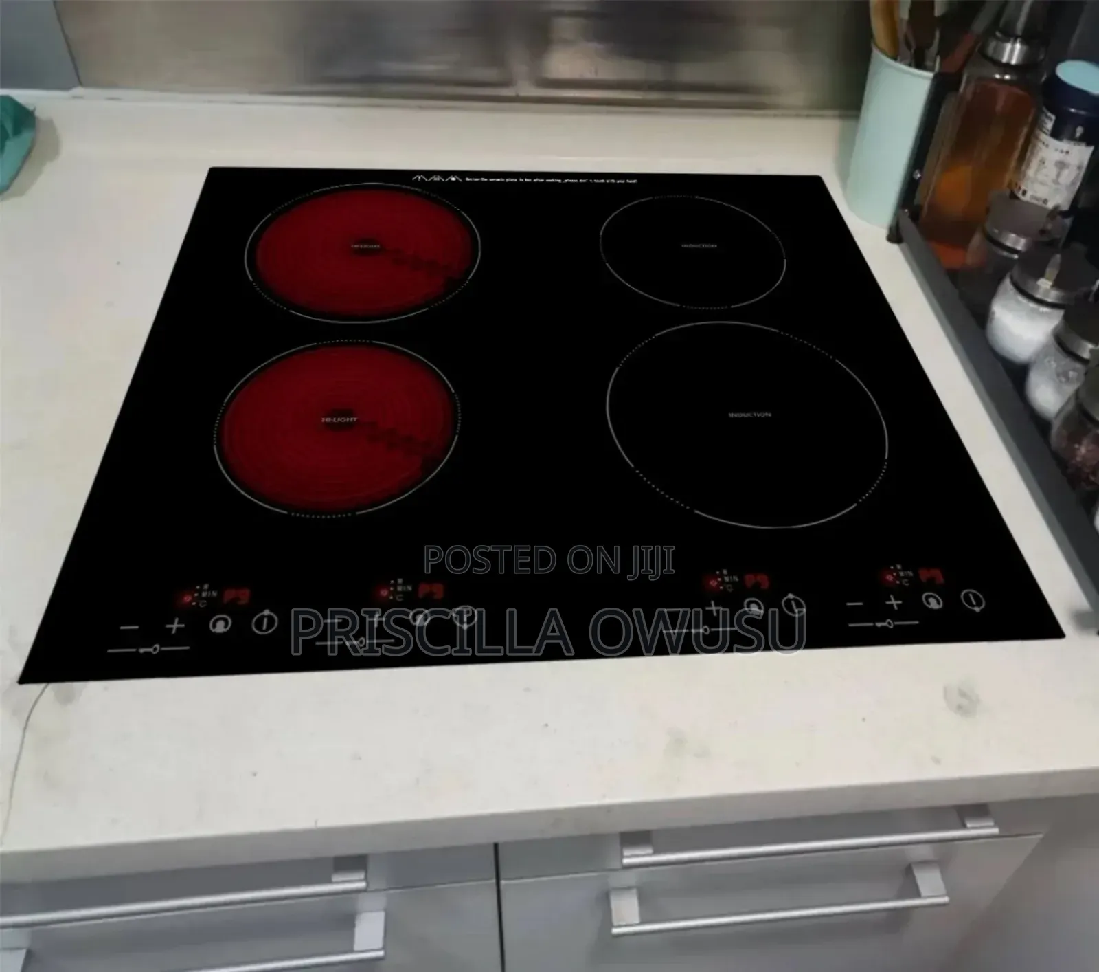 Smart Electric 4 Burner Glass Inbuilt Infrared Burner