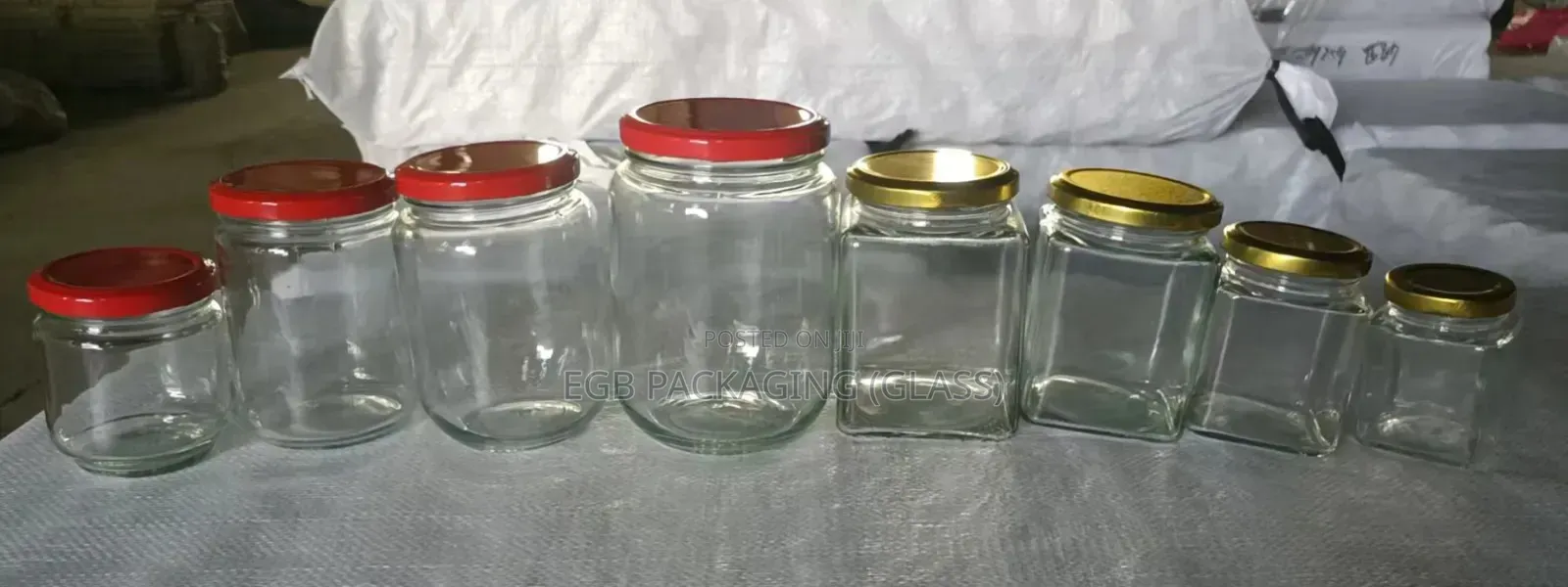 Glass Jars Empty. 200ml, 350ml,500ml And More.