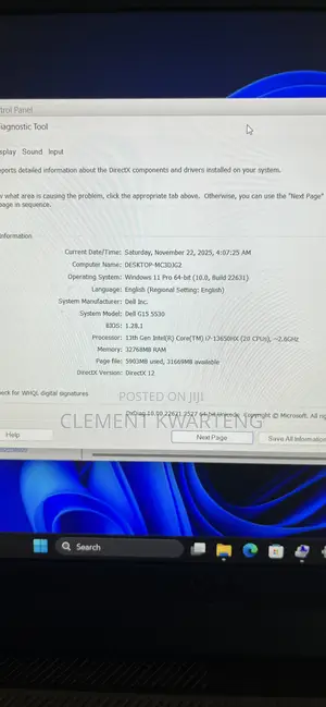 Laptop Dell G15 5535 32GB Intel Core i7 SSD 1T