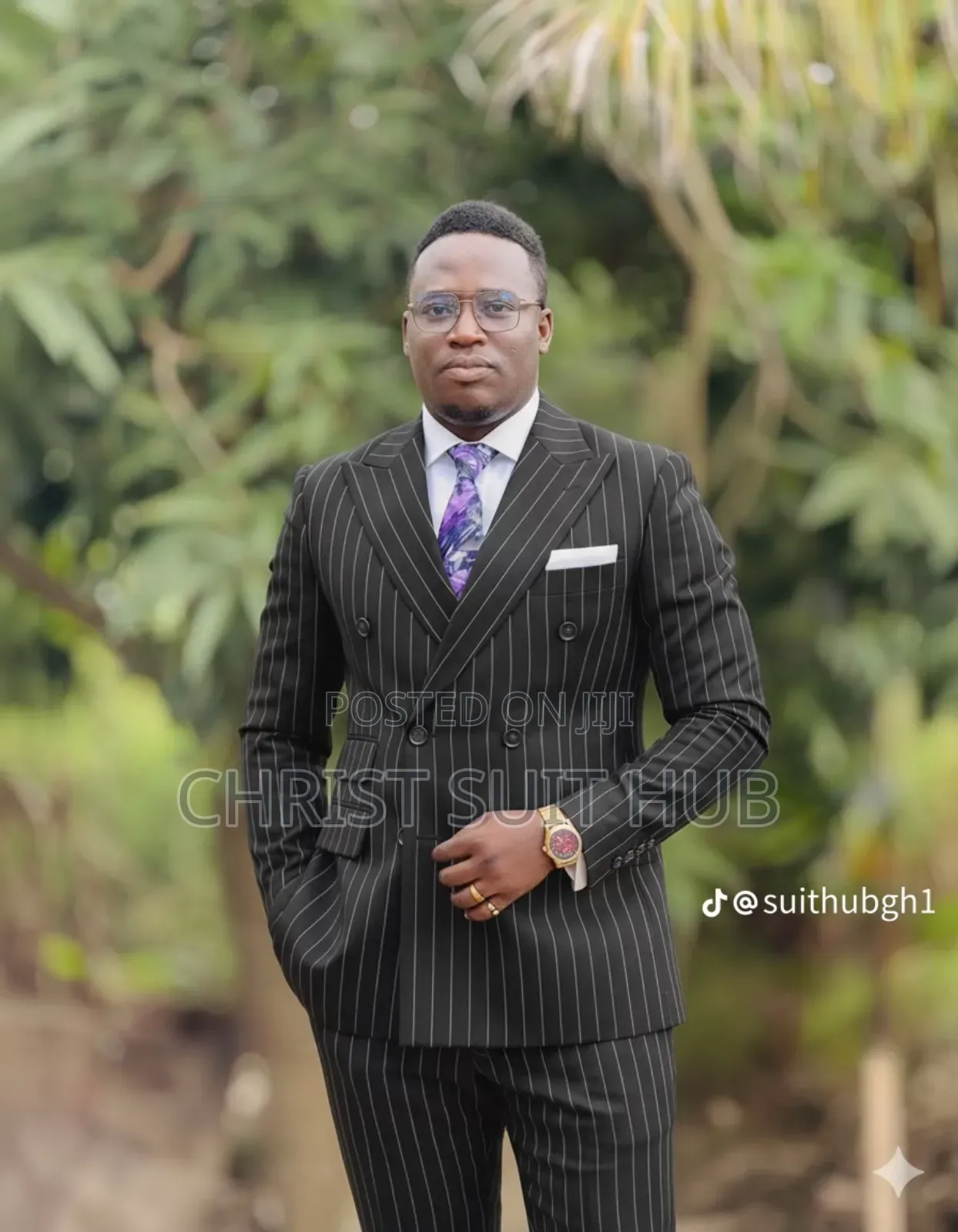 Designer Stripes Suit