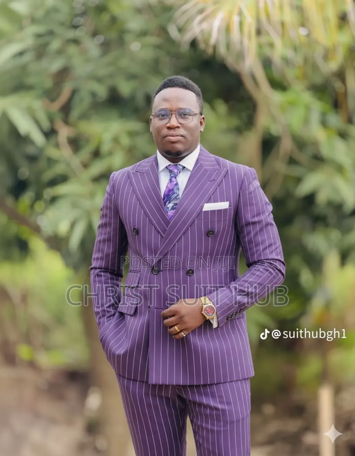 Designer Stripes Suit