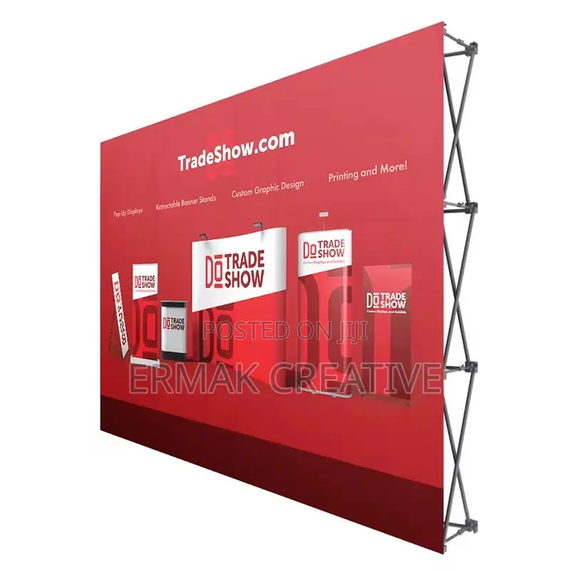 Portable Backdrop With Print ( Collapsible)
