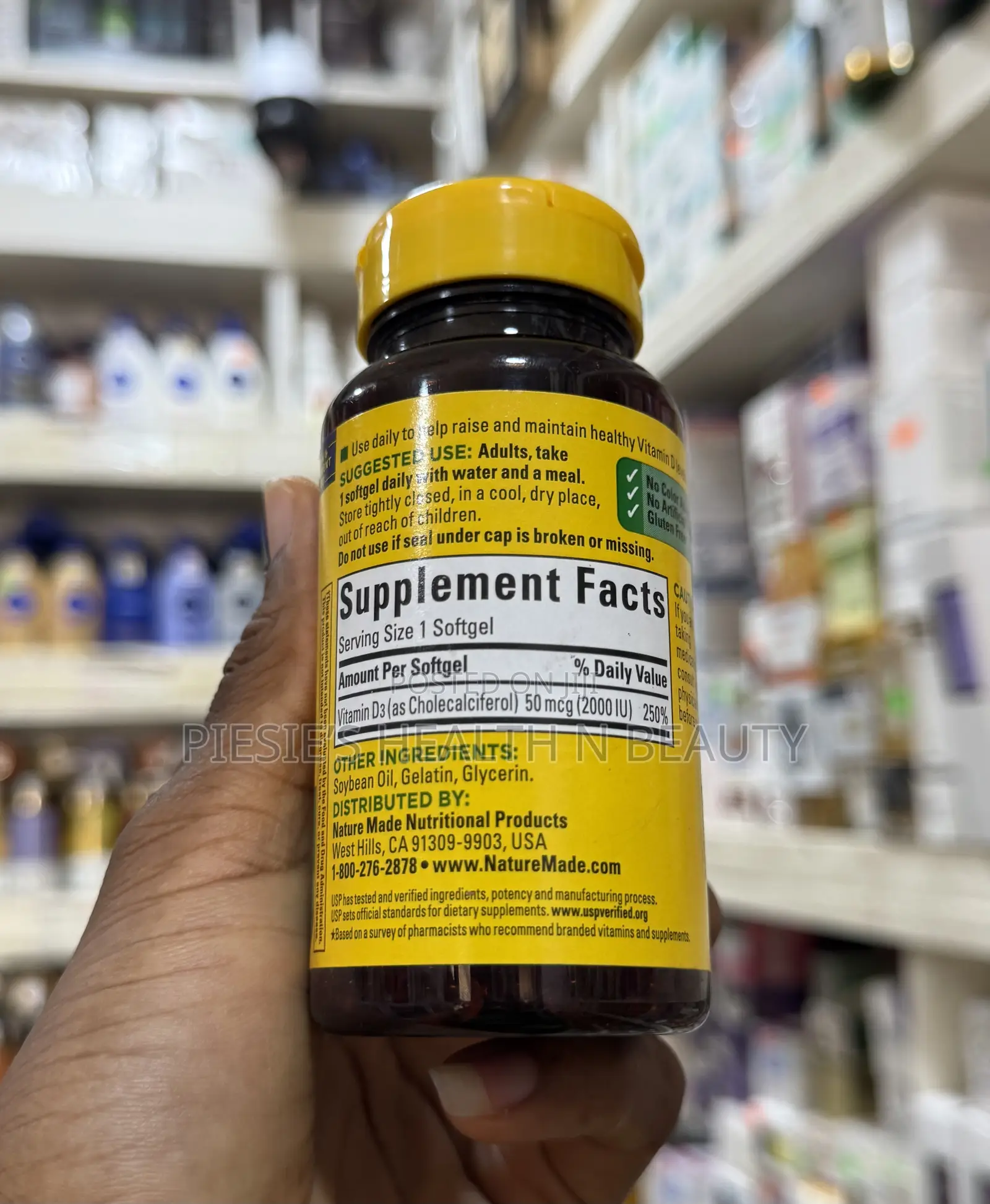 Nature Made Vitamin D3 2000 Iu Liquid 90 Softgels