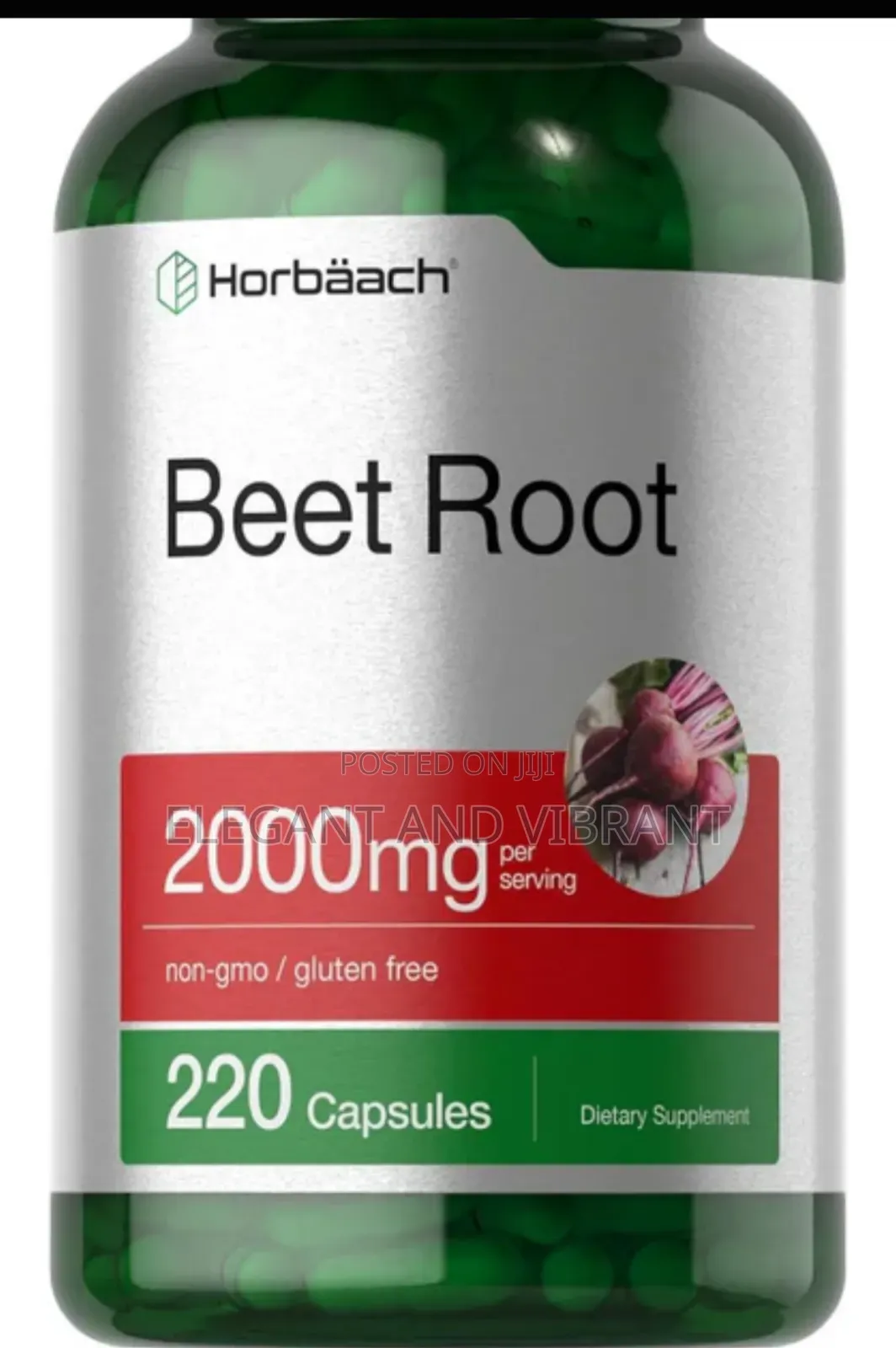 Beet Root Powder 2000mg Per Serving | 220 Capsulescapsules