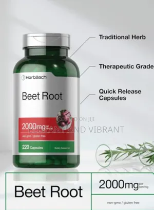 Beet Root Powder 2000mg Per Serving | 220 Capsulescapsules