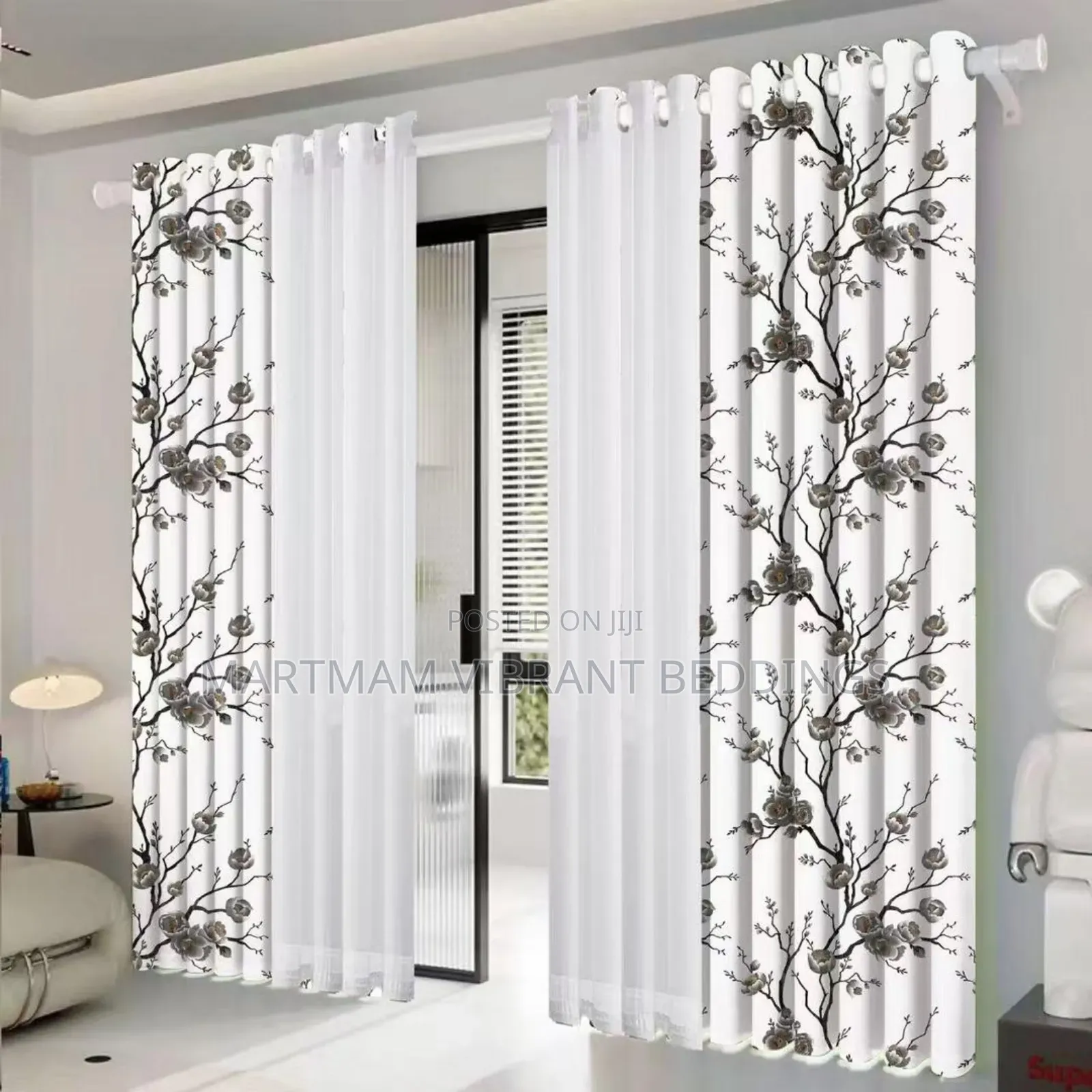 2 Curtains , 2 Voile