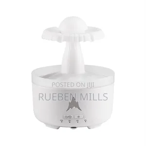 White V81 Elegant Fog Raindrop Essential Oil Diffuser Air Freshener