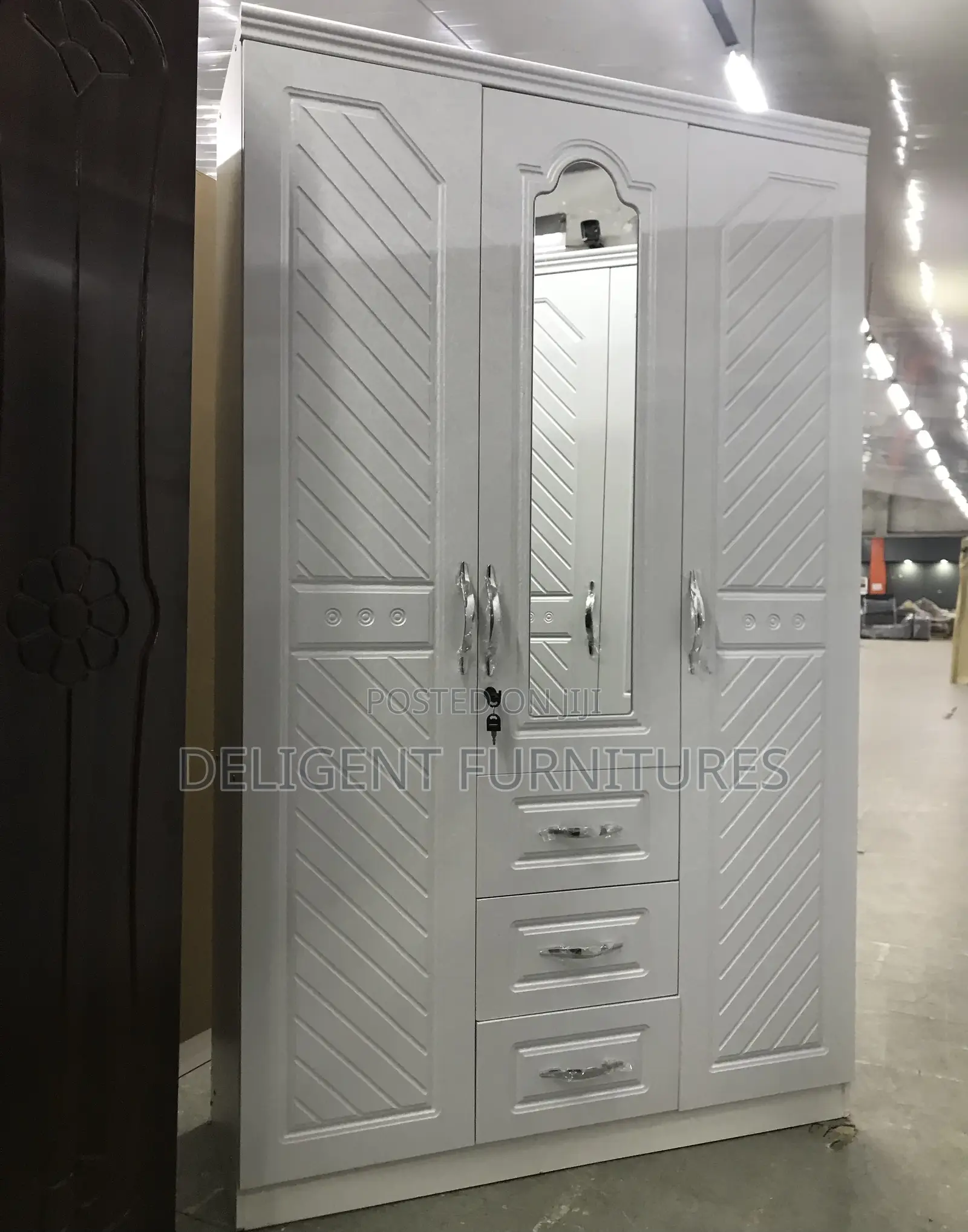 White Three(3) in One Wardrobe