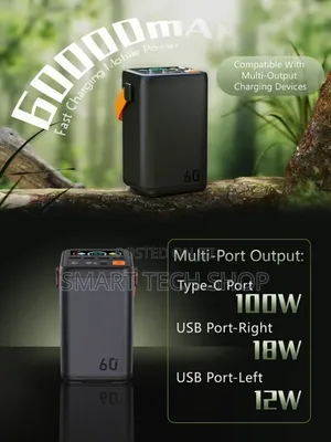 60000mah Capacity Power Bank For Laptops And Phones