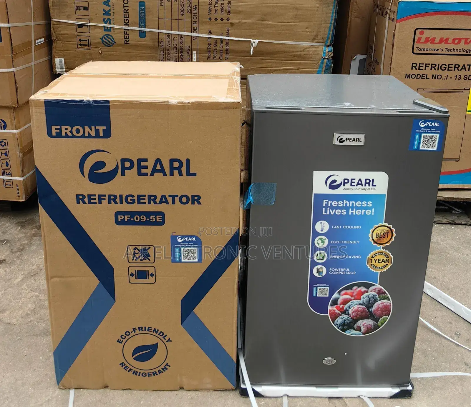 Pearl 56-Litres Table Top Single Door Fridge(Pf-09-5e)
