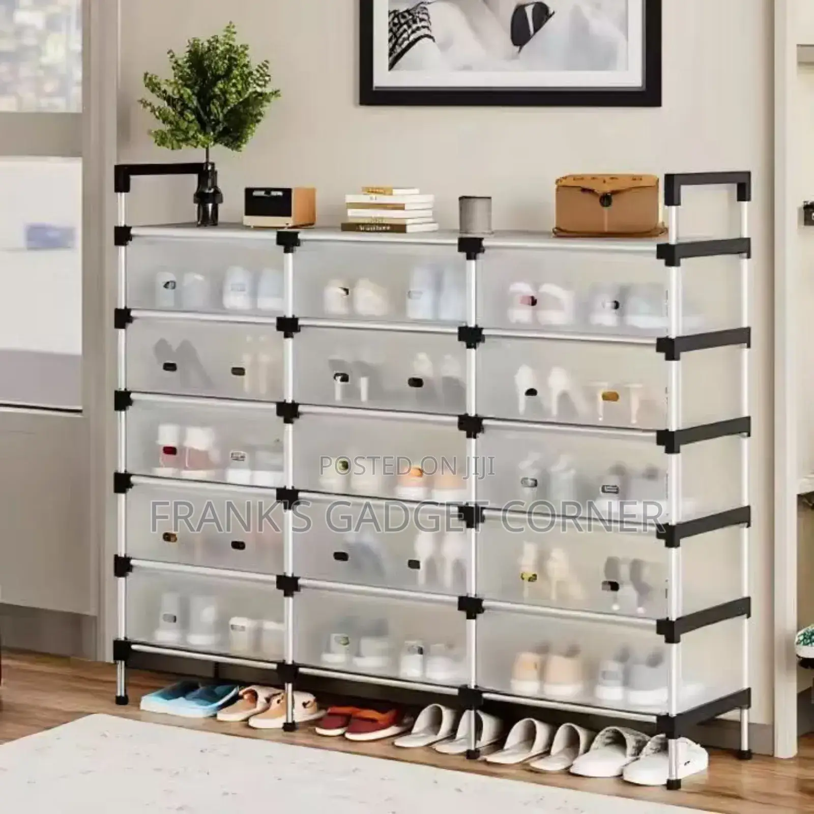 Clear Shoe Storage Rack