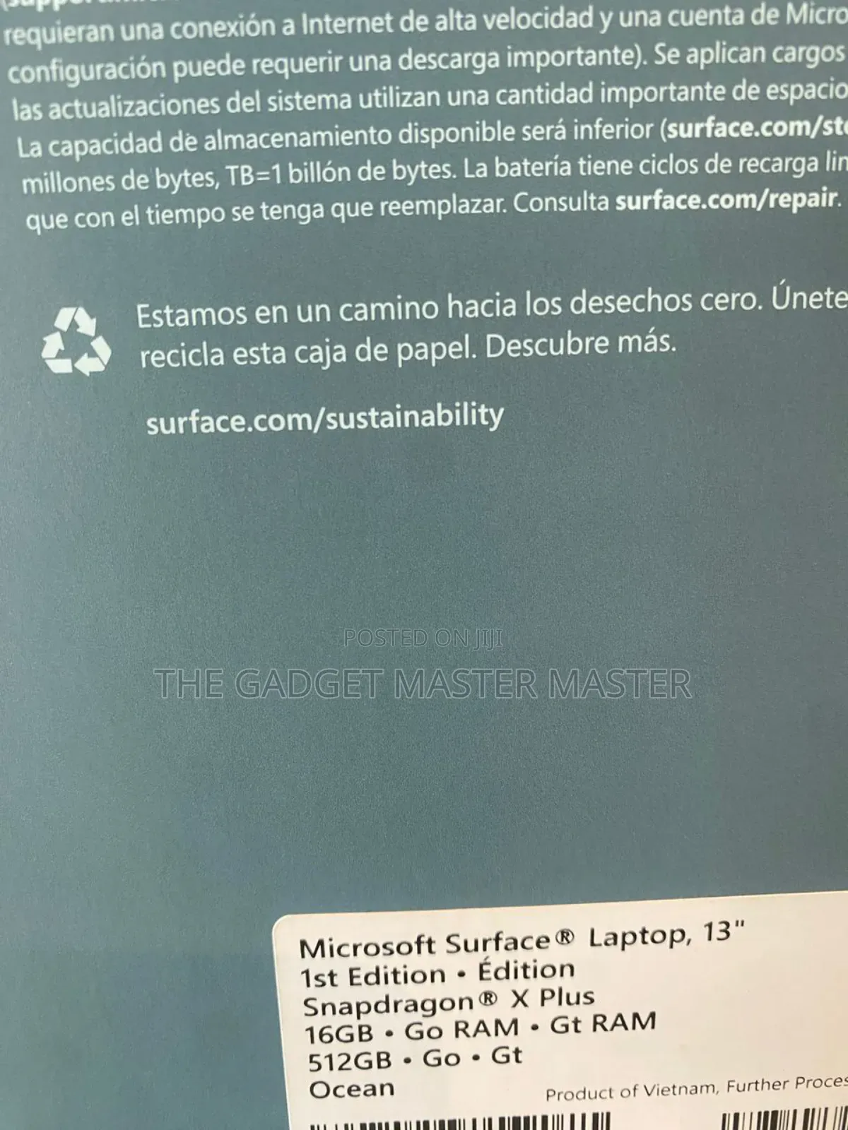New Microsoft Surface Laptop 16GB Qualcomm Snapdragon X Plus SSD 512GB