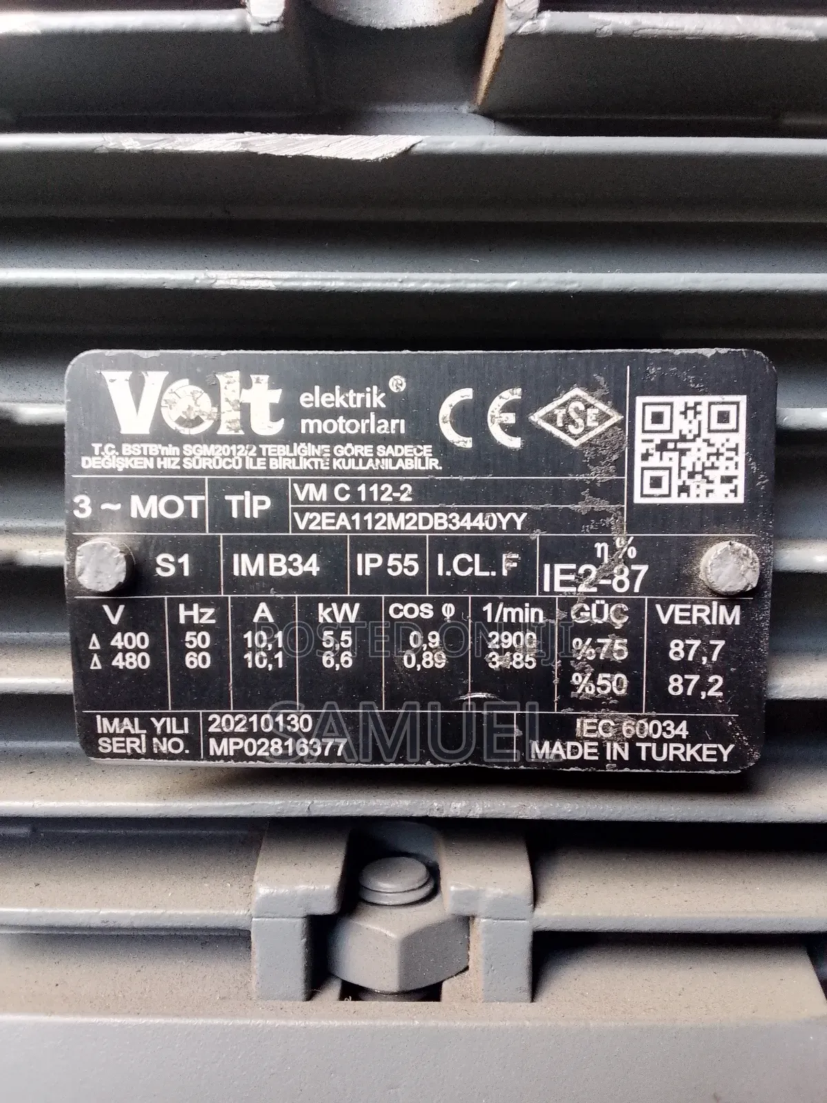 Electric MOTOR From Turkey