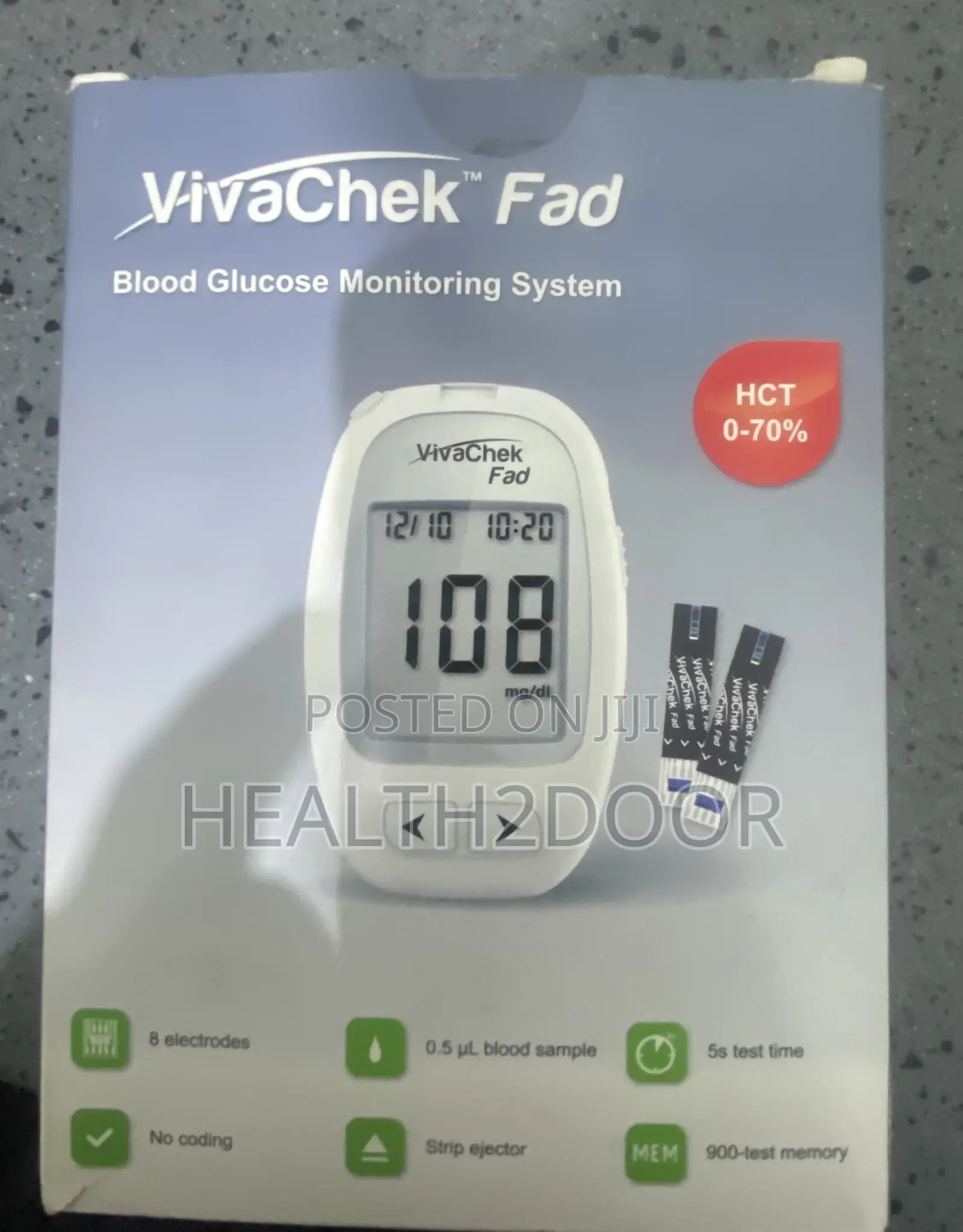 Viva Check Glucometer + Strips – Fast, Accurate Affordable!