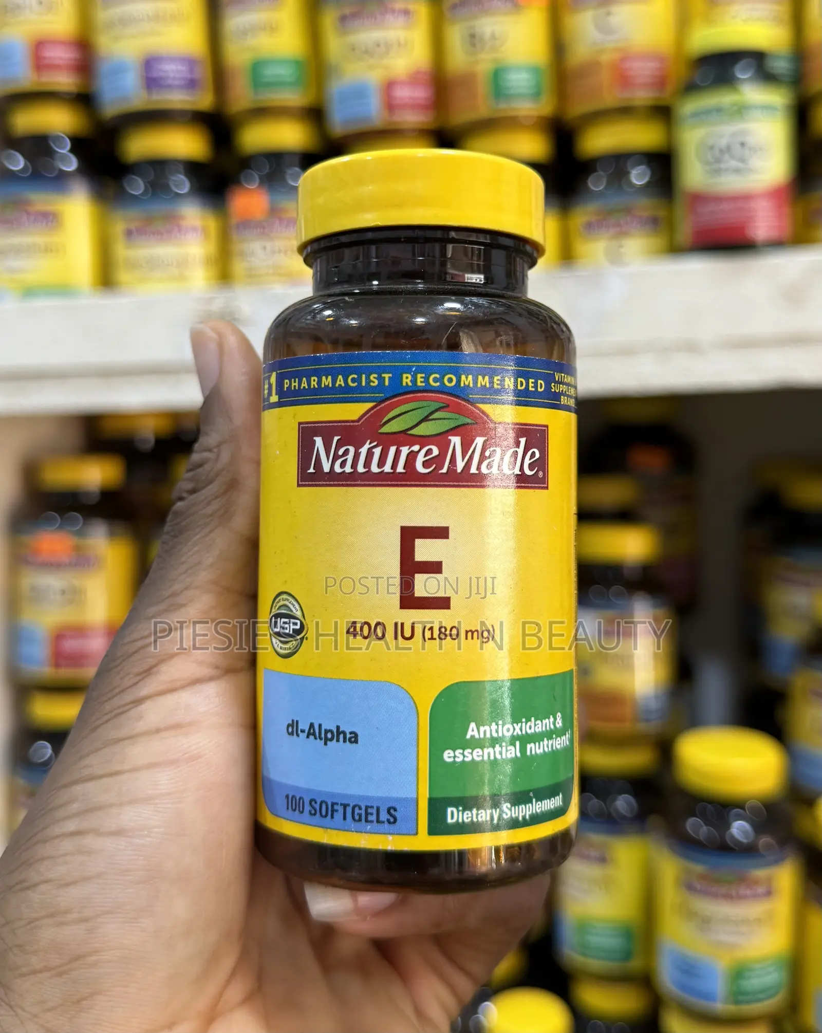 Nature Made, Vitamin E 180 Mg (400 Iu), 100 Softgels