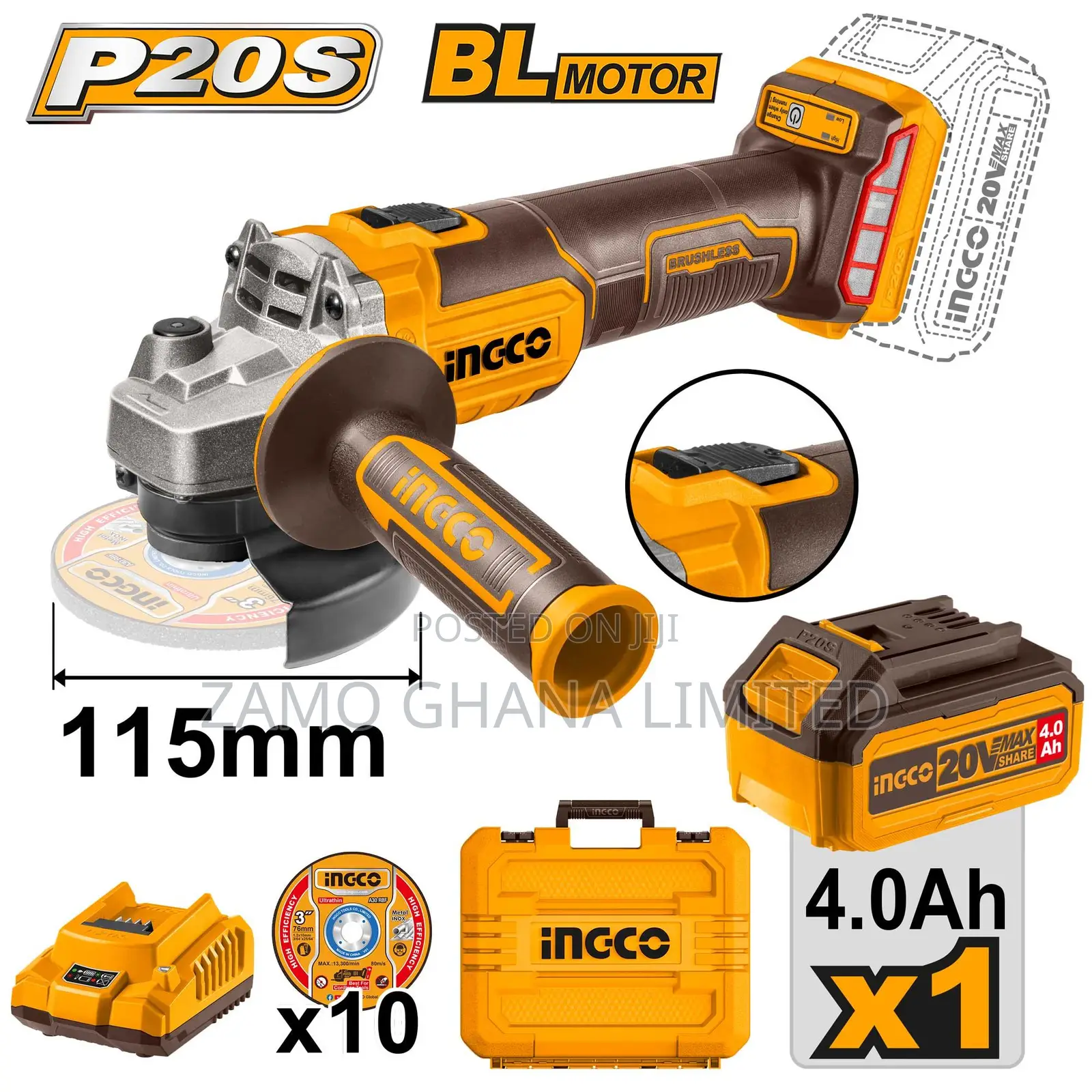 Cordless Angle Grinder