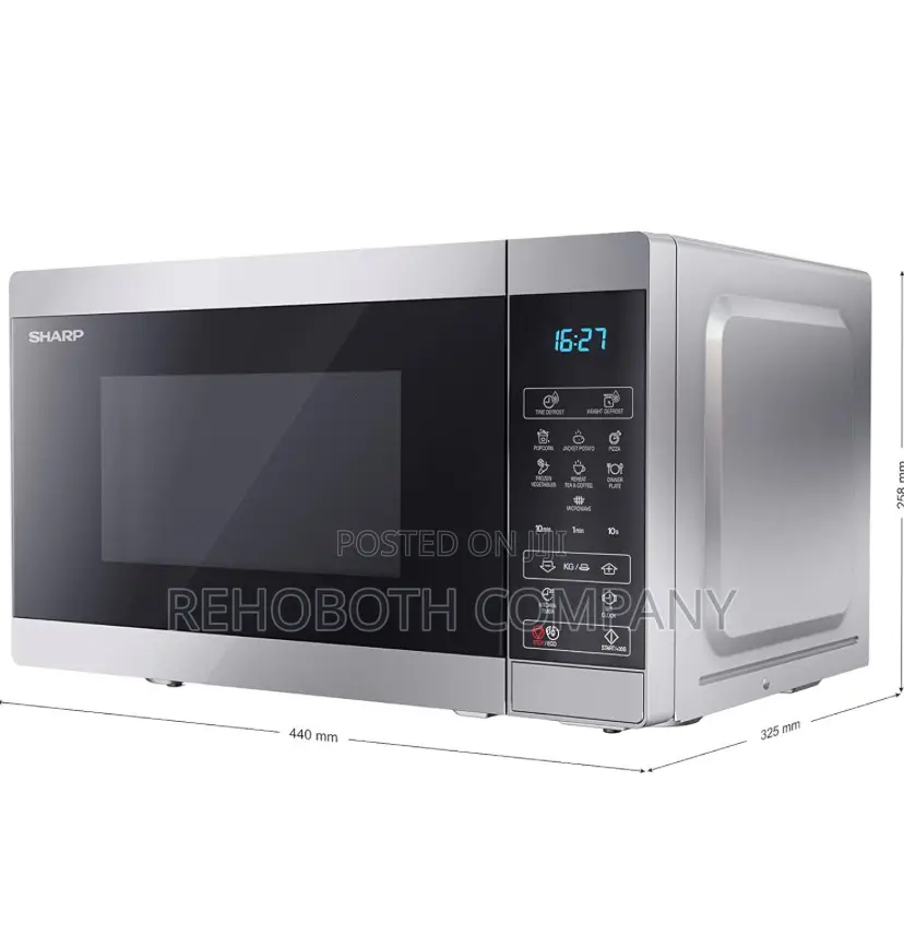 Sharp Yc-Ms02u-S Compact 20 Litre 800w Digital Microwave