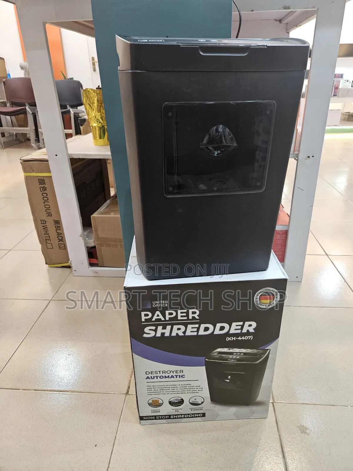 United Office Quality Automatic Cross Cut Document Shredder Germany