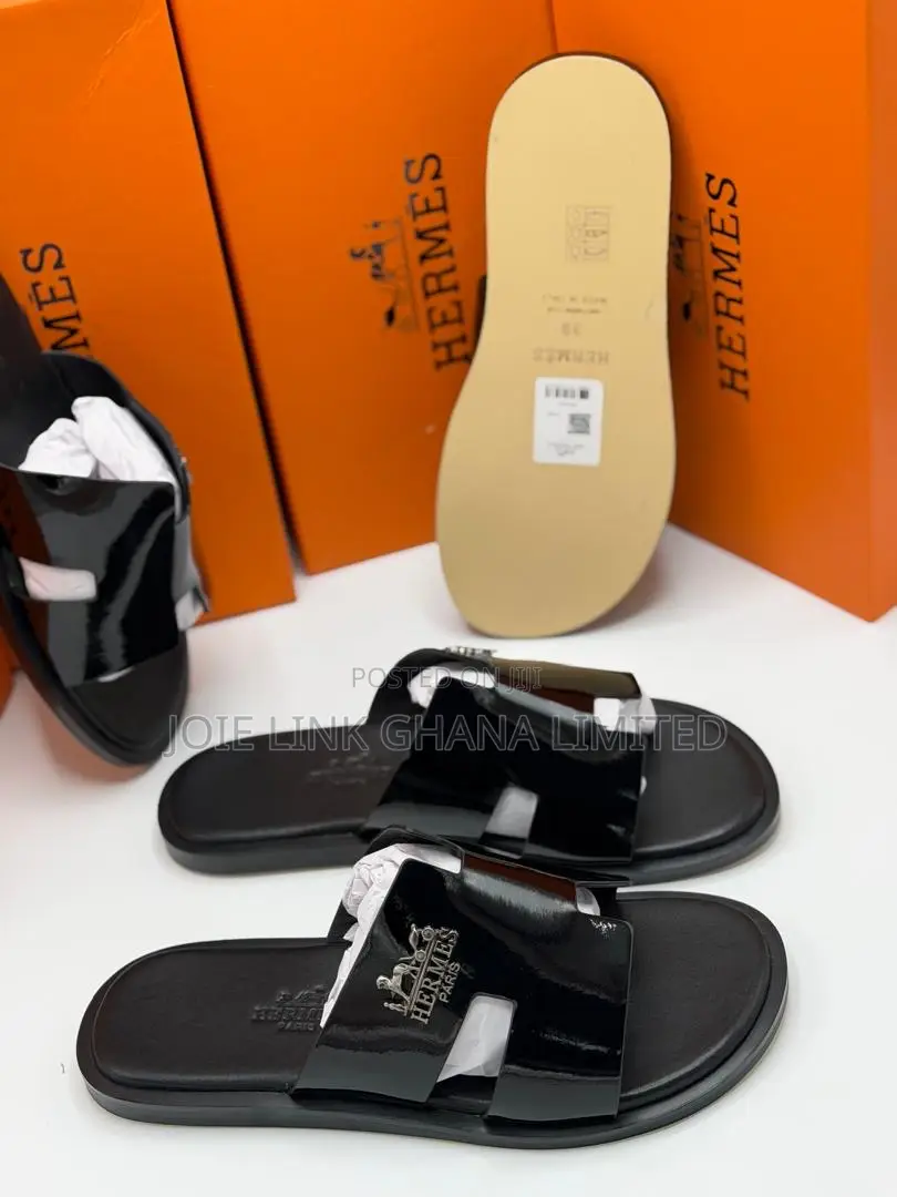 Original Men’S Hermes Mirror Slippers
