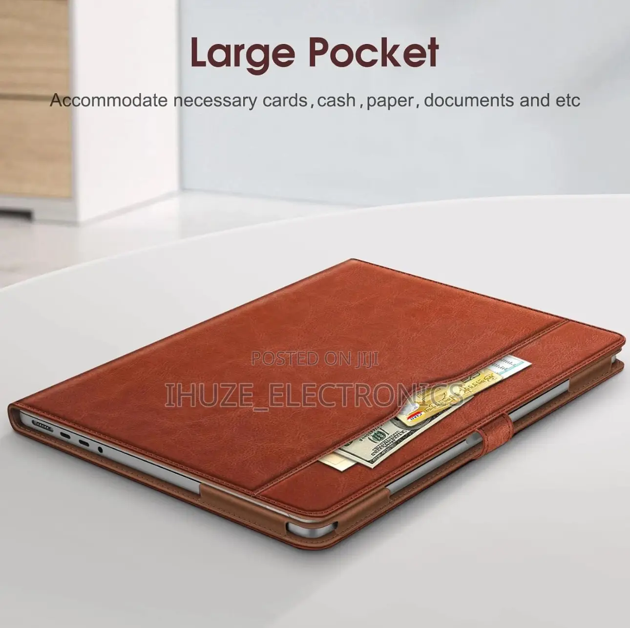 Sleeve Case For Macbook Pro 14-inch (2021-2025) Leather Folio Cover