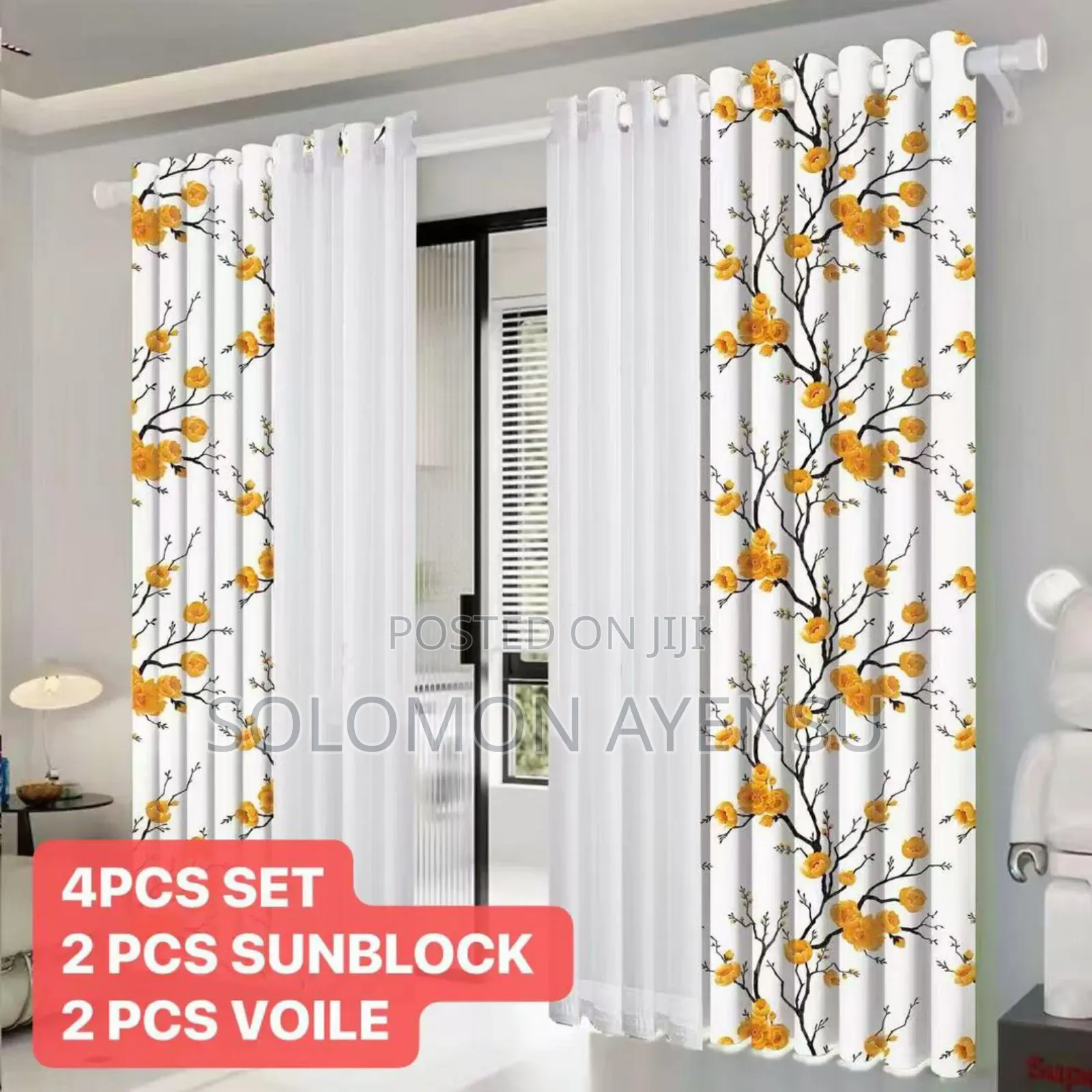 Quality Sunblock Curtains Available With Voile