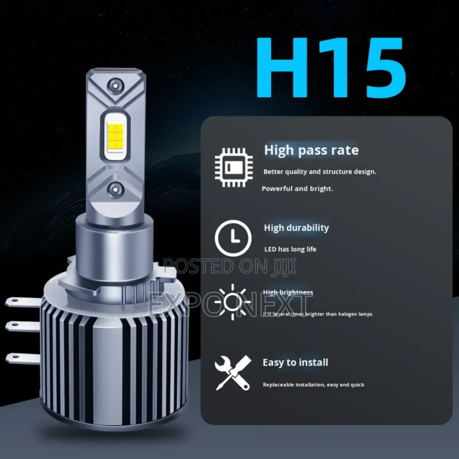 H15 Led Car Headlight Daytime Running