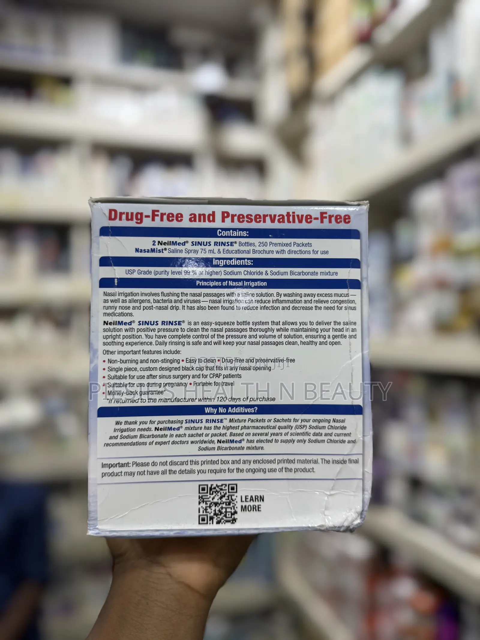Neilmed Sinus Rinse All Natural Relief 250 Premixed Packets