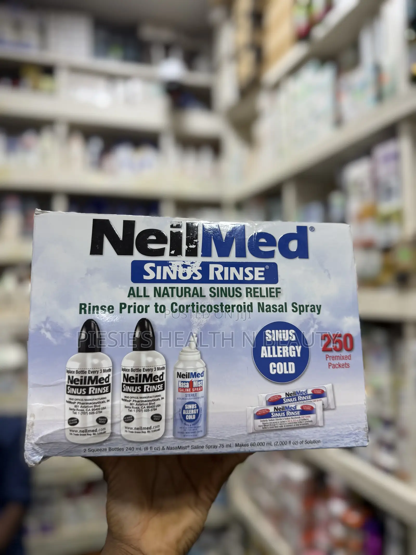 Neilmed Sinus Rinse All Natural Relief 250 Premixed Packets