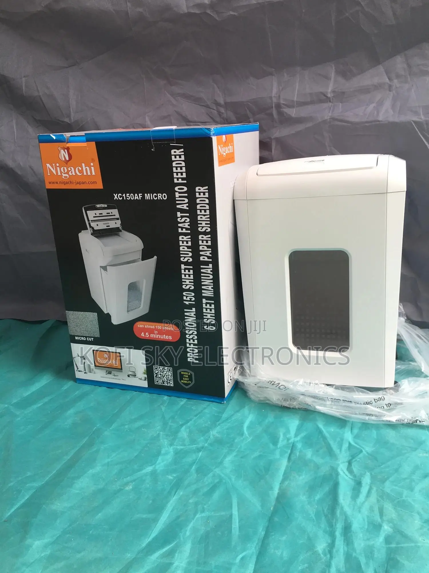 Nigachi 150sheet Cross Cut Paper Shredder