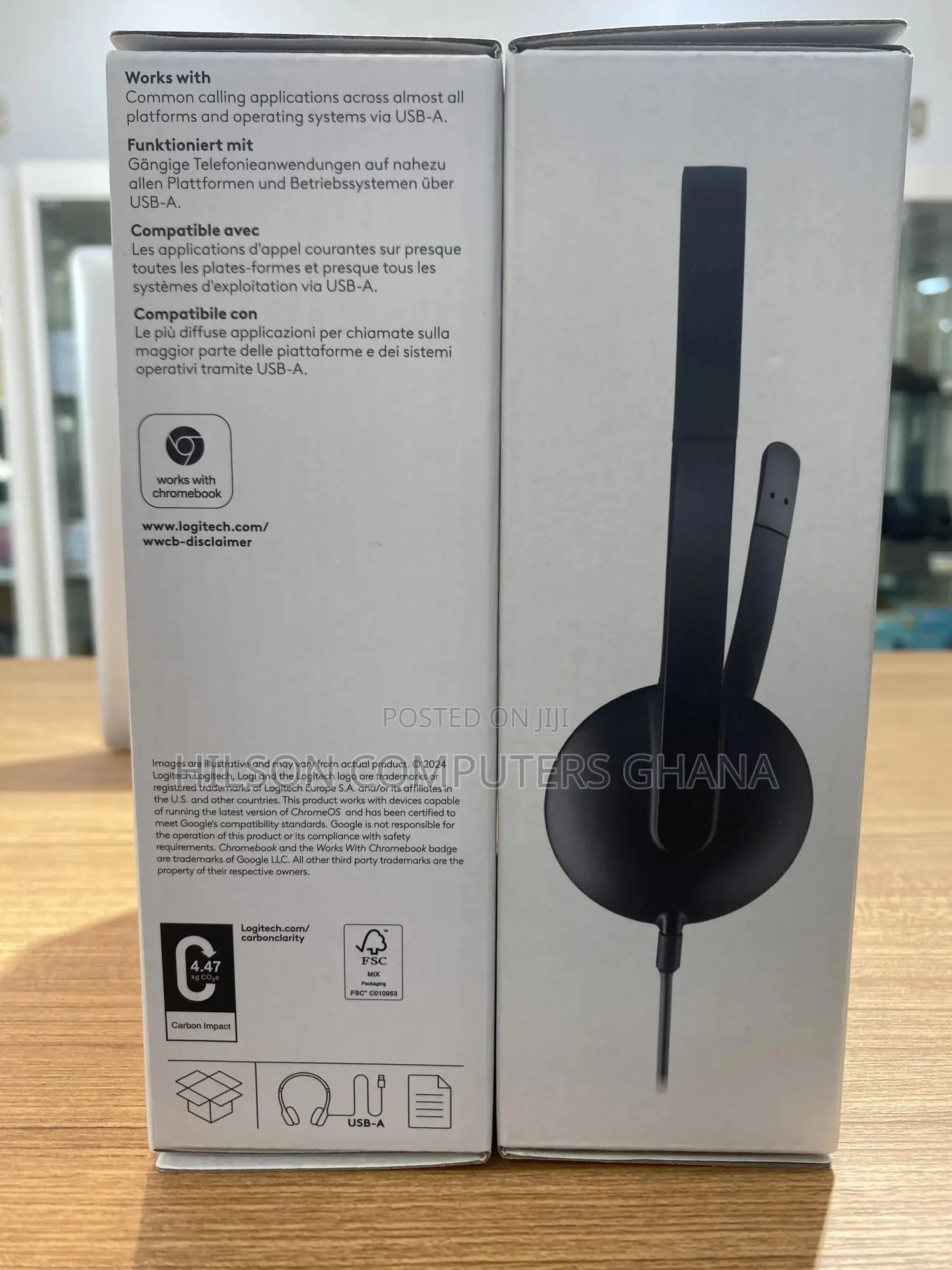 Logitech H340 Stereo Wired Over Ear Usb Headphone