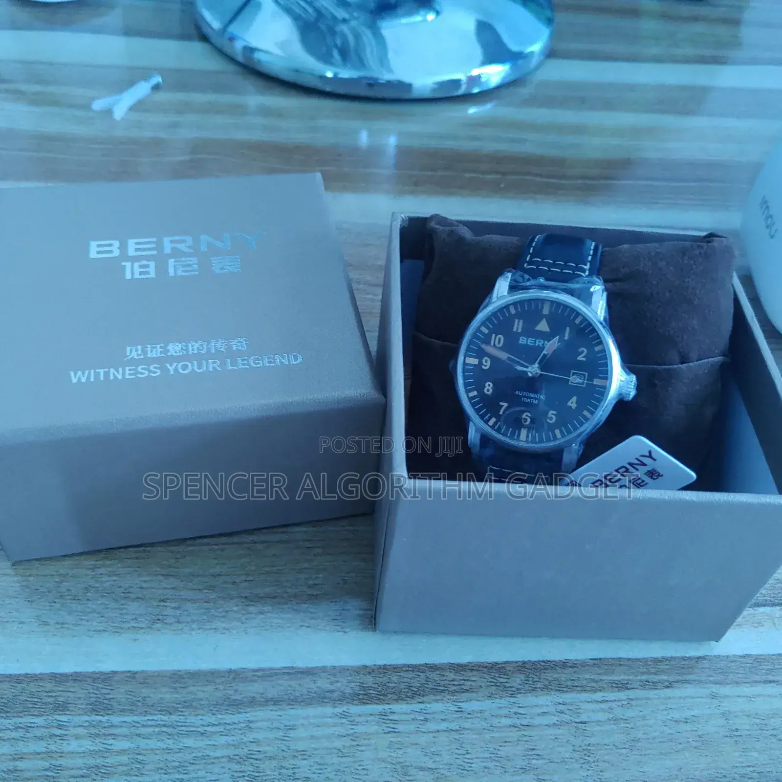 Berny Watch Pilot Automatic Mechanical Military Sapphire