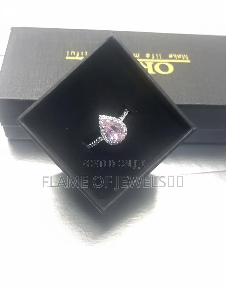 Pink Stone Promise /Engagement Rings
