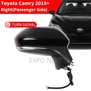 Car Door Mirror Fits For Toyota Camry 2018-2021 Black Left Driver