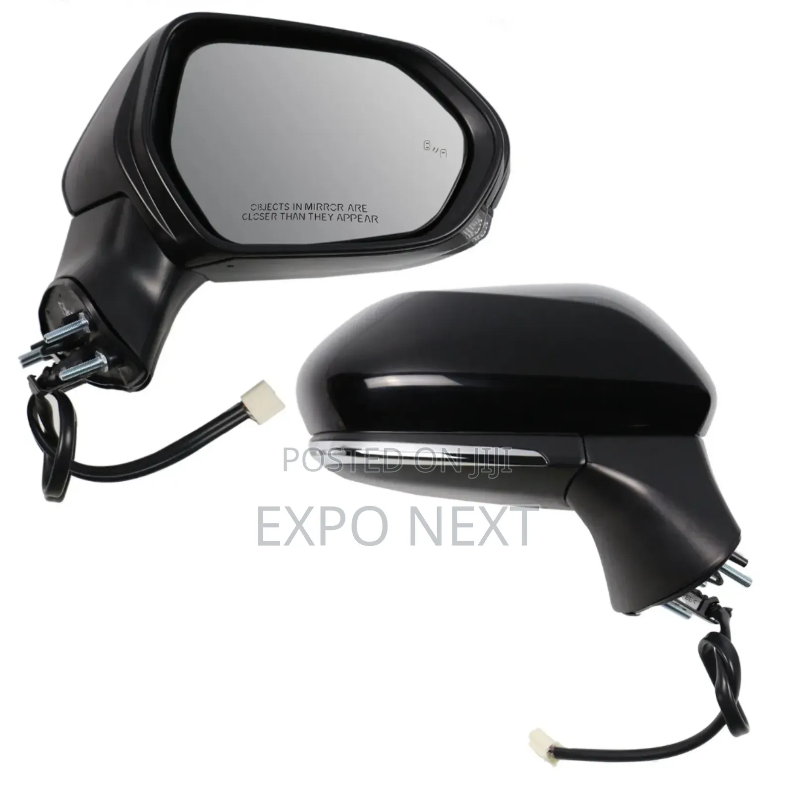 Car Door Mirror Fits For Toyota Camry 2018-2021 Black Left Driver