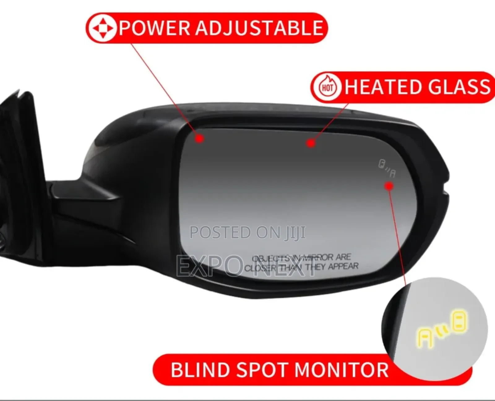 Car Door Mirror For Honda Crv 2017-2022 Power +Heated +Turn Signal